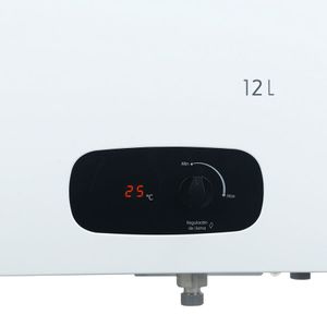 Calentador paso tiro forzado 12 L gas natural blanco Haceb