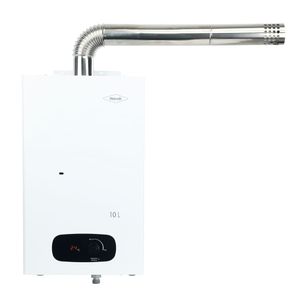 Calentador paso tiro forzado 10 L gas natural blanco Haceb