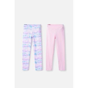 Pack X2 Leggins de Mic multicolor para niña