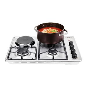 Estufa de empotrar Haceb inox 60x43 cm Mixta 120v a gas propano