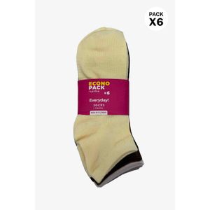 Medias tipo tobillera suave en poliester x6 unidades