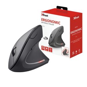 Mouse Trust Verto Inalámbrico Diseño Vertical Negro