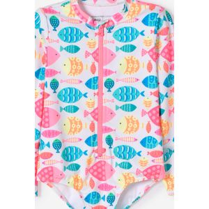 Vestido de baño del Littlemic multicolor para niña 2T a 5T