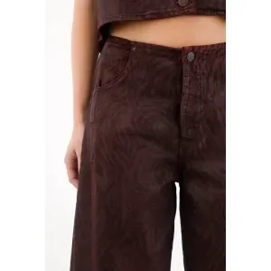 Jean Horseshoe animal print con efecto resinado para mujer