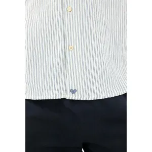 Camisa a rayas con raqueta para hombre