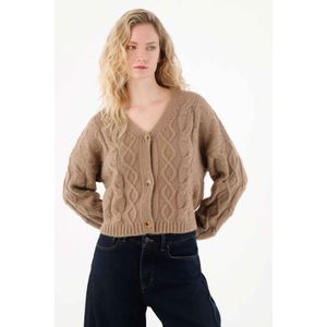 Buzo tejido con botones para mujer