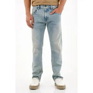 Jean Recto cinco bolsillos azul para hombre