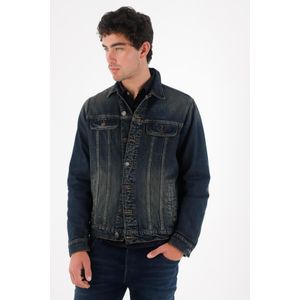 Chaqueta en denim estampada para hombre