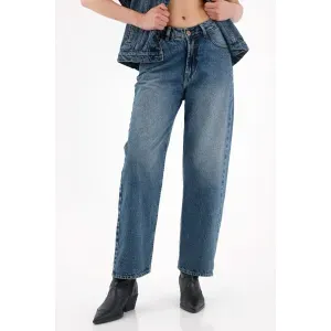 Jean para mujer tennis, jeans recto  plano pesado cintura con pretina