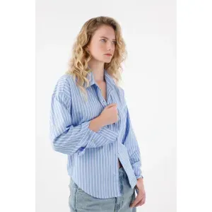 Camisa clásica a rayas para mujer