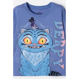 Camiseta de K- pop Demon Hunters manga corta azul para niña