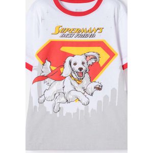 Camiseta de Superman roja manga corta para niño