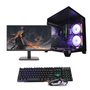 Computador GAMER Monitor 21.5” 100HZ Procesador AMD RYZEN 5 8500G MEMORIA 16GB RGB Disco Duro SSD 500GB Linux Preinstalado