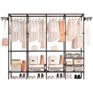 Armario Closet Abierto 4 Espacios Ropa Y Zapatos Multiusos