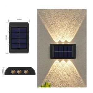 Lámpara Solar LED de pared para exteriores