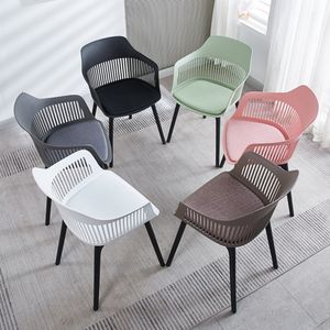 Silla De Comedor Positano Rosada Moderna En Plástico Pp Resistentes