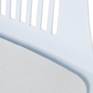 Silla De Comedor Positano Blanca Moderna En Plástico Pp Resistentes