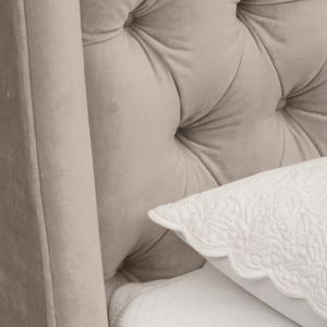 Base Cama Con Espaldar Semidoble Italia Beige