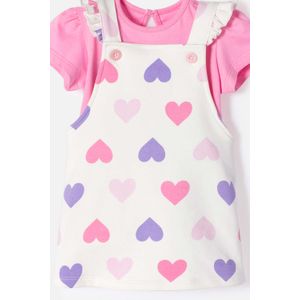 Vestido de Littlemic tipo jardinera multicolor para bebé niña