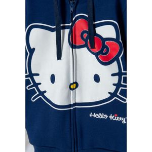 Buzo de Hello Kitty con cierre azul para niña