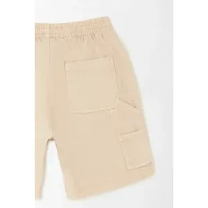 Bermuda tipo Carpenter café para niño