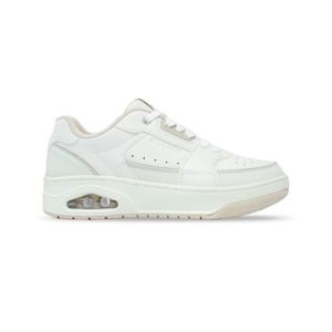 Tenis Skechers Uno Court Mujer Color Blanco
