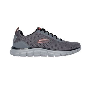 Tenis Skechers Track Leshur Hombre Color Gris Negro Naranjado