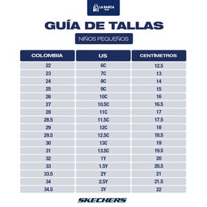 Tenis Skechers Edgeride Rekze Niños Color Azul Gris Naranjado