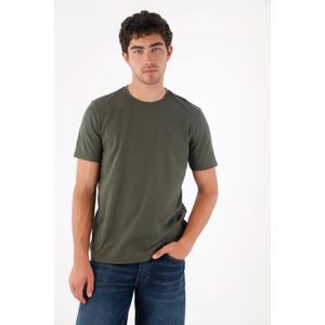 Camiseta básica con raqueta verde para hombre