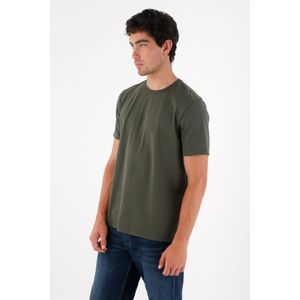 Camiseta básica con raqueta verde para hombre