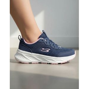 Tenis Skechers Niña Edge Ride 303982L-NVLV Azul Rosado Running
