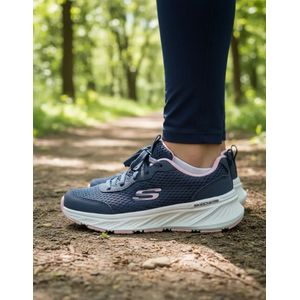 Tenis Skechers Niña Edge Ride 303982L-NVLV Azul Rosado Running