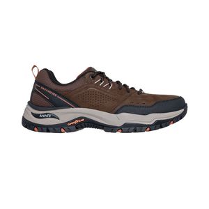 Tenis Skechers Arch Fit Dawson Hombre Color Cafe Negro Gris