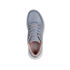 Tenis Skechers Bobs Moda Flex Mujer Color Azul Rosado Blanco