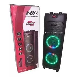 Torre De Sonido Bluetooth Parlante 9000W PMPO + Control Y Microfono Original NIA
