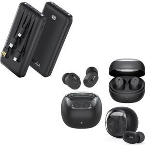 Audifonos Bluetooth 6 Horas De Duracion + Power Bank 10.000MAH Combo Audifonos + Powerbank