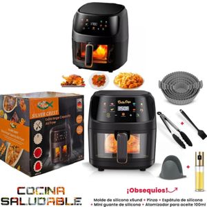 Freidora De Aire Sin Aceite Freidora Silver Crest 10 Litros + Accesorios
