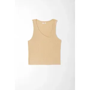 Camiseta manga sisa para mujer