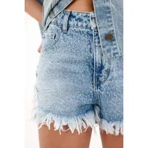 Short con brillo para mujer