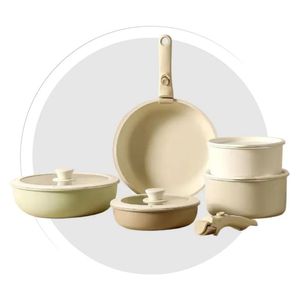 Batería De Cocina Ollas 17 Piezas Antiadherente Ceramica Granito Donnor