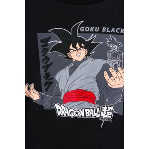 Camiseta de Dragon Ball manga corta negra para niño