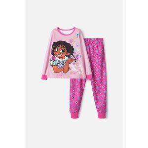 Pijama de Encanto de pantalón largo rosado para niña