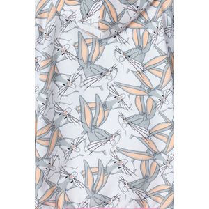 Buzo de Looney Tunes con cierre gris y rosado para niña