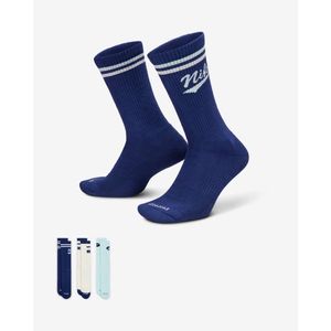 Medias Nike Unisex Everyday Plus Crew 3 Pares HJ9336-902 Azul