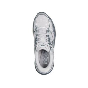 Tenis Skechers Stamina Sport Mujer Color Gris Blanco Plateado