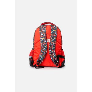 Morral de Hot Wheels 16.5"  rojo y negro para niño