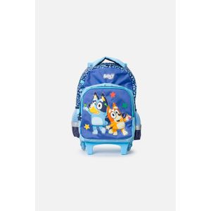 Morral de Bluey 14’’ con ruedas azul para niña