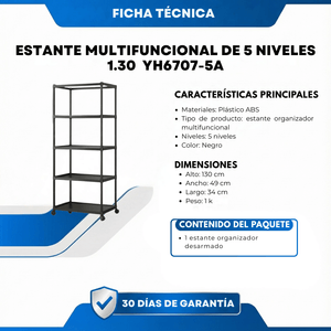 Estante Multifuncional De 5 Niveles 1.30  YH6707-5A