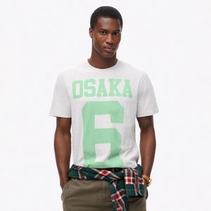 Camiseta Manga Corta Para Hombre Osaka 6 Marl Standard Tee Superdry