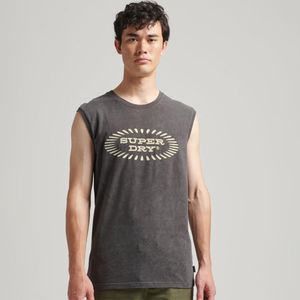 Camiseta Para Hombre Vintage Record Label Vest Superdry